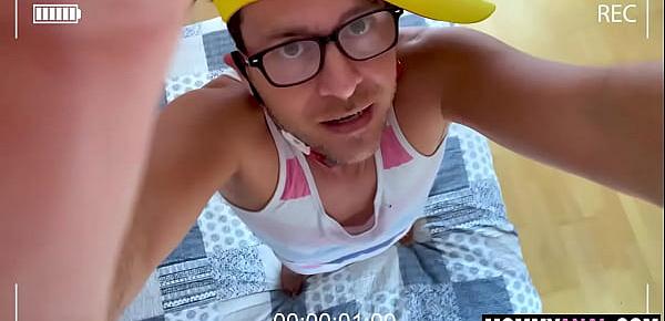  Stepson catches mom cheat on dad - milf anal